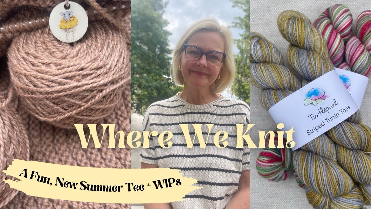 A Fun, New Summer Tee + WIPs