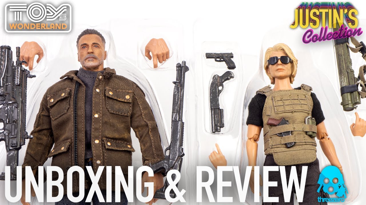 Terminator Dark Fate T800 & Sarah Connor Threezero 1/12 Scale