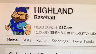 Game 19: Highland Tartans Baseball vs GCIT HS 5/12/22