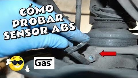 ✅ PROBAR SENSOR ABS  con multimetro.