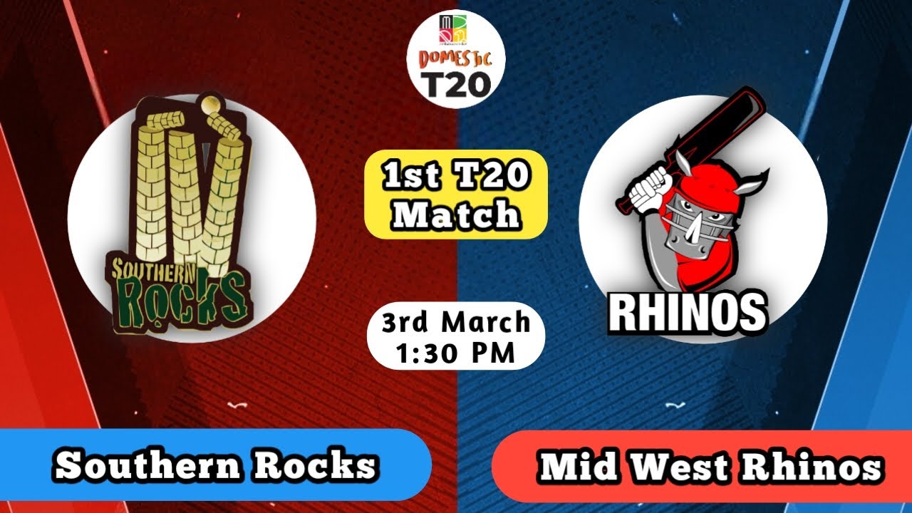 Southern Rocks vs Mid West Rhinos SR vs MWR Zimbabwe Domestic T20