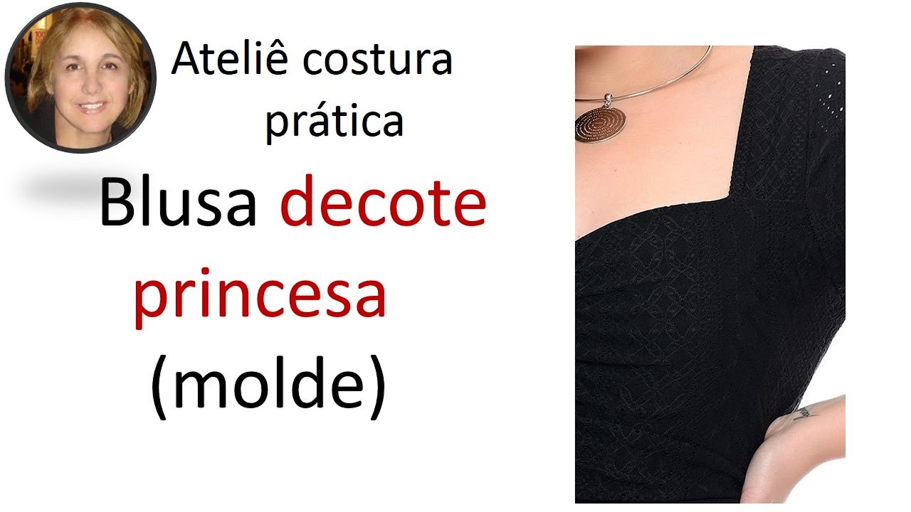 Blusa com recorte  princesa  (molde) ,iniciantes da costura