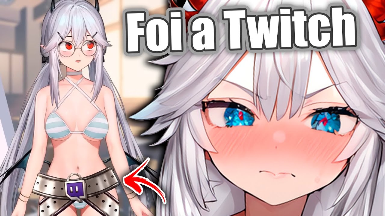 Ela colocou o cinto pra evitar problemas na twitch...