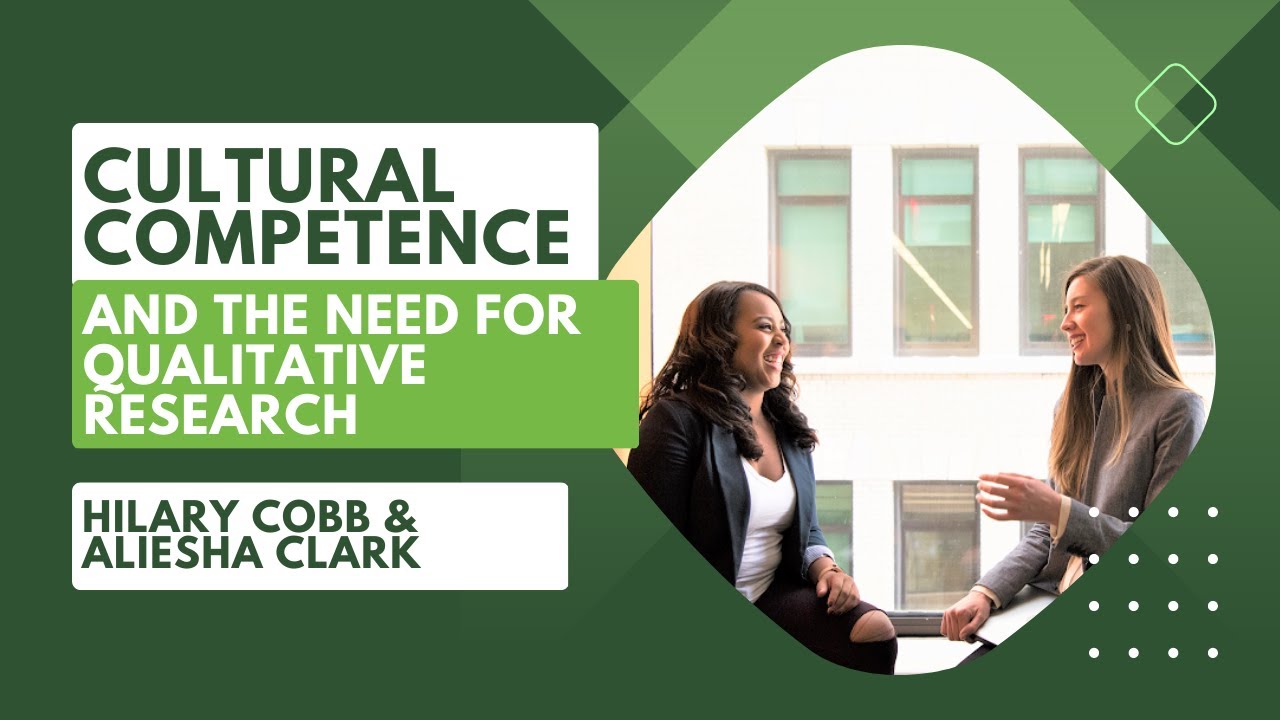 Cultural competence and the need for qualitative research - YouTube