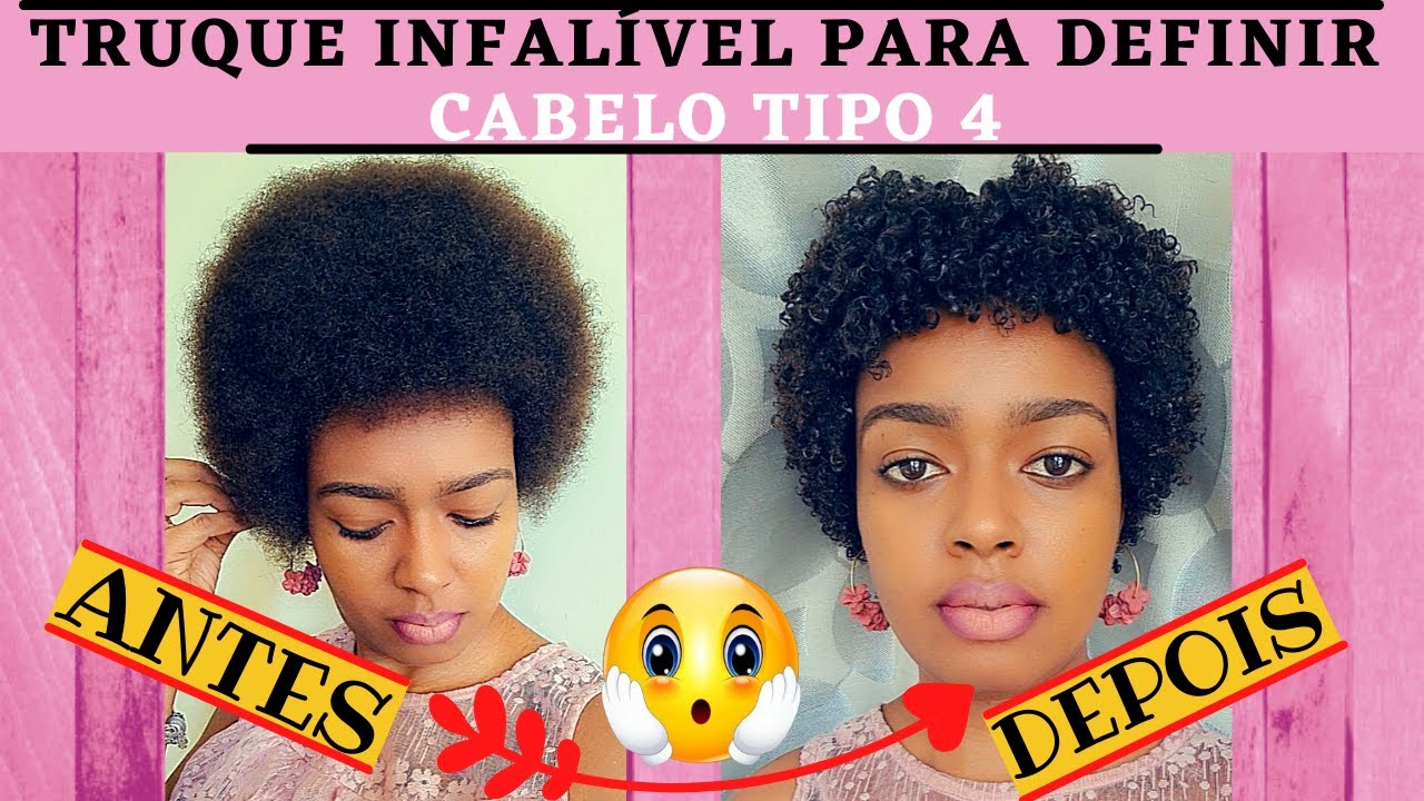 COMO DEFINIR O CABELO CRESPO TIPO 4 -Truque infalível para ter cachos perfeitos #0035