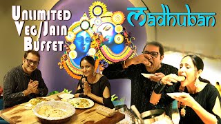 Unlimited Veg Buffet In Mumbai | Jain Buffet Restaurant | Madhuban Restaurant | Radhe Krishna Theme