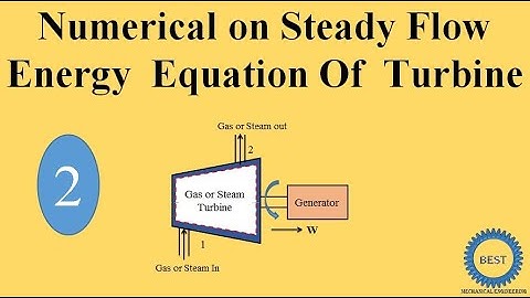 Numerical Of Steady Flow Energy Equation For Turbine   Number 2