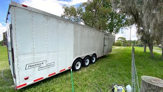 Cleaning 10 Years Of Stains Off My Enclosed Car Trailer (Incredibly Satisfying)