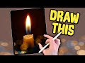 IPAD PAINTING TUTORIAL - How to paint a realistic candle in procreate app