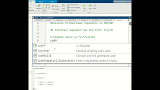 solution of nonlinear equations by using matlab