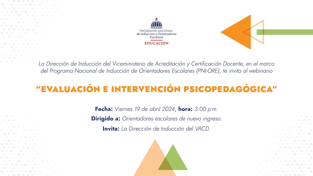 Evaluación e intervención psicopedagógica