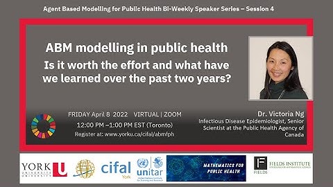 Agent Based Modelling for Public Health Speaker Series