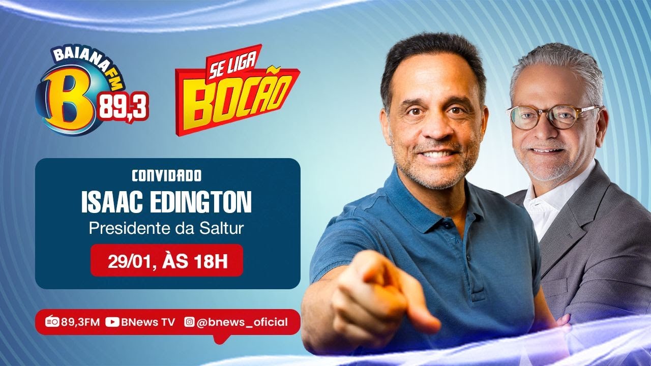 Presidente da SALTUR Isaac Edington no Se Liga Bocão desta quinta-feira (29/01/2026)