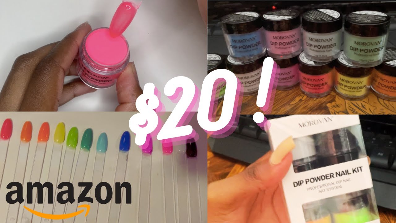 12 DIP POWDERS FOR $20 | Morovan Dip Powder Nail Kit