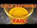 FAIL! GOLD refining, precipitation with SMB gone wrong