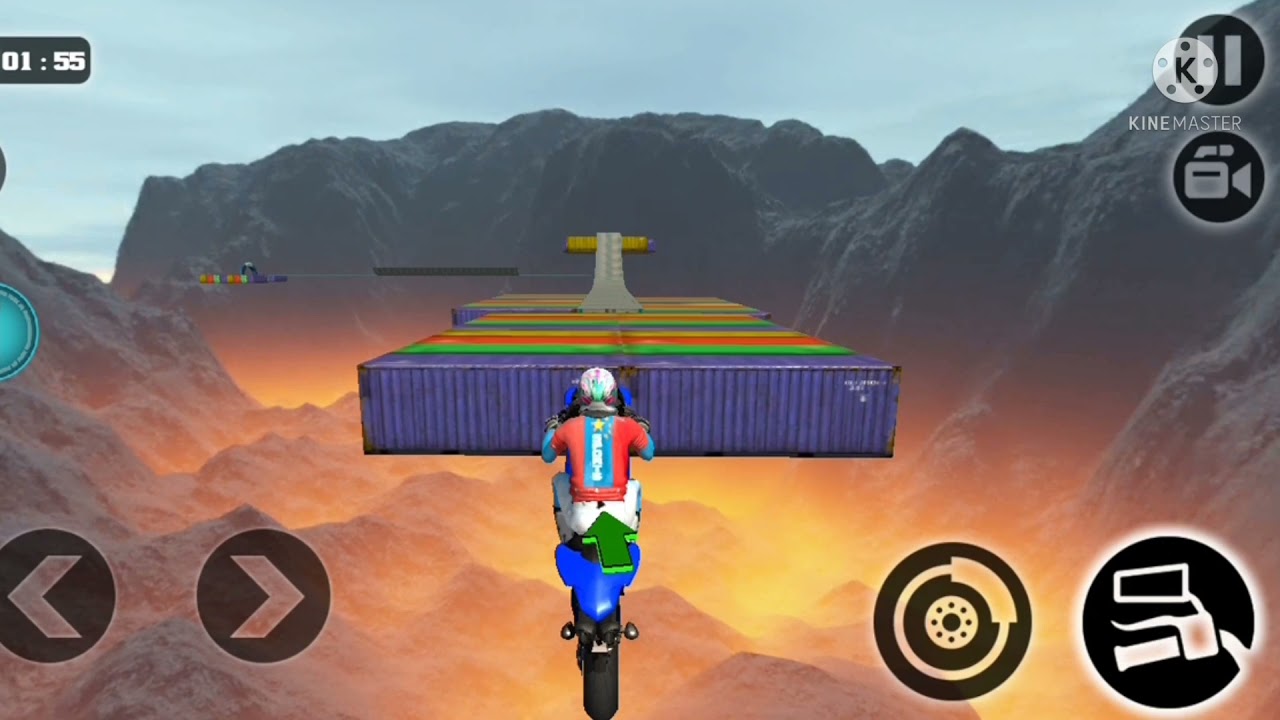 Impossible Bike Tracks & stunts - New bike - Impossible Bike Stunt 3D Full Game Walkthrough Level