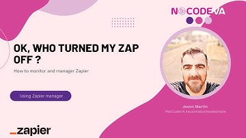 OK, Who turned my zap off ? - How to monitor and manager Zapier