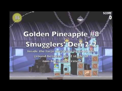 Angry Birds Rio Smugglers' Den Golden Pineapple Locations