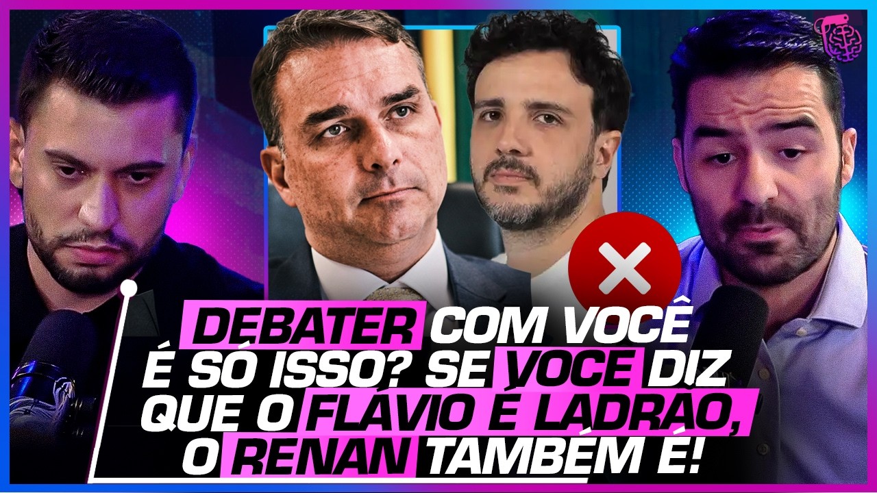 FLÁVIO BOLSONARO é LADRÃO? DEBATE ESQUENTA entre BOLSONARISTA X MBL - Rony Gabriel e Arthur do Val