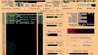 Music created from Windows XP sounds plus two drum loops - created in Schism Tracker screenshot 4