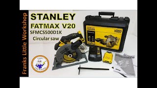 Stanley Fatmax V20 Circular saw kit SFMCS500D1k