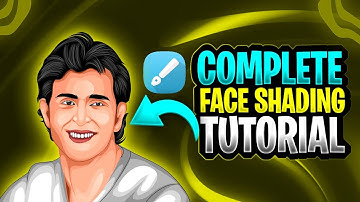 Face shading complete tutorial vector art /infinite  design /easy way #shivamgfx