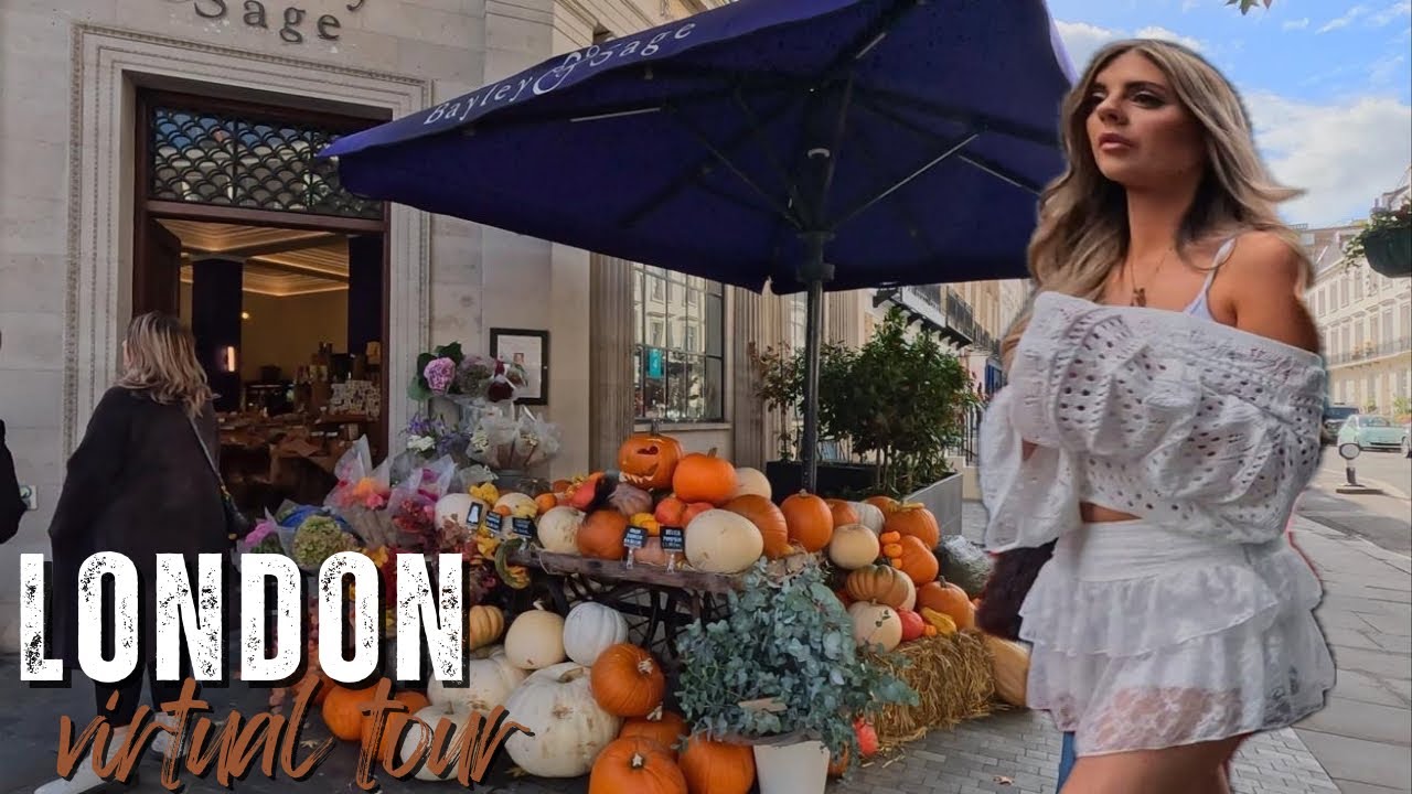 🍂 London Autumn Walk Gloomy Urban Exploration | 4K HDR Walking Tour