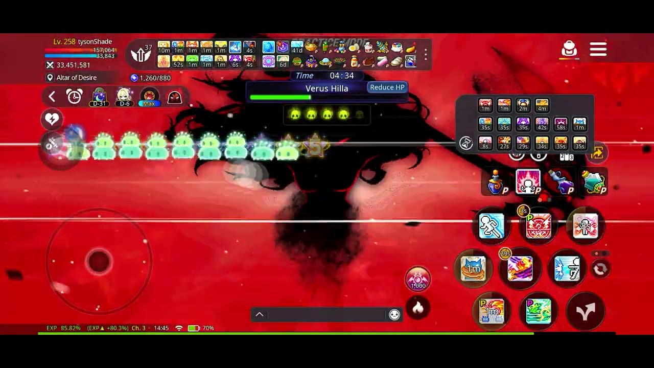 [Maplestory M] Verus Hilla (hard) solo (cleared)
