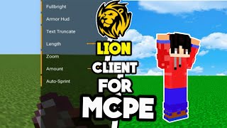 Lion Client for MCPE | BEST MOBILE CLIENT FOR MCPE