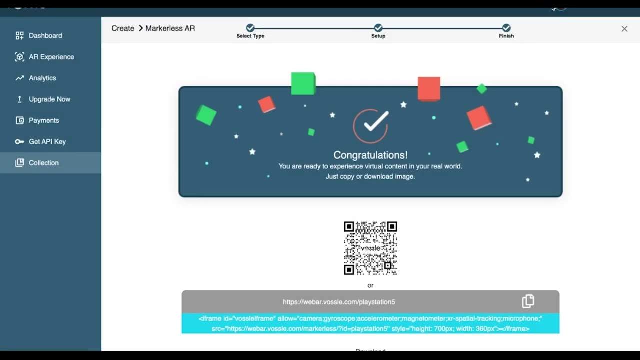 Creating AR Experience using Vossle's New Asset Library