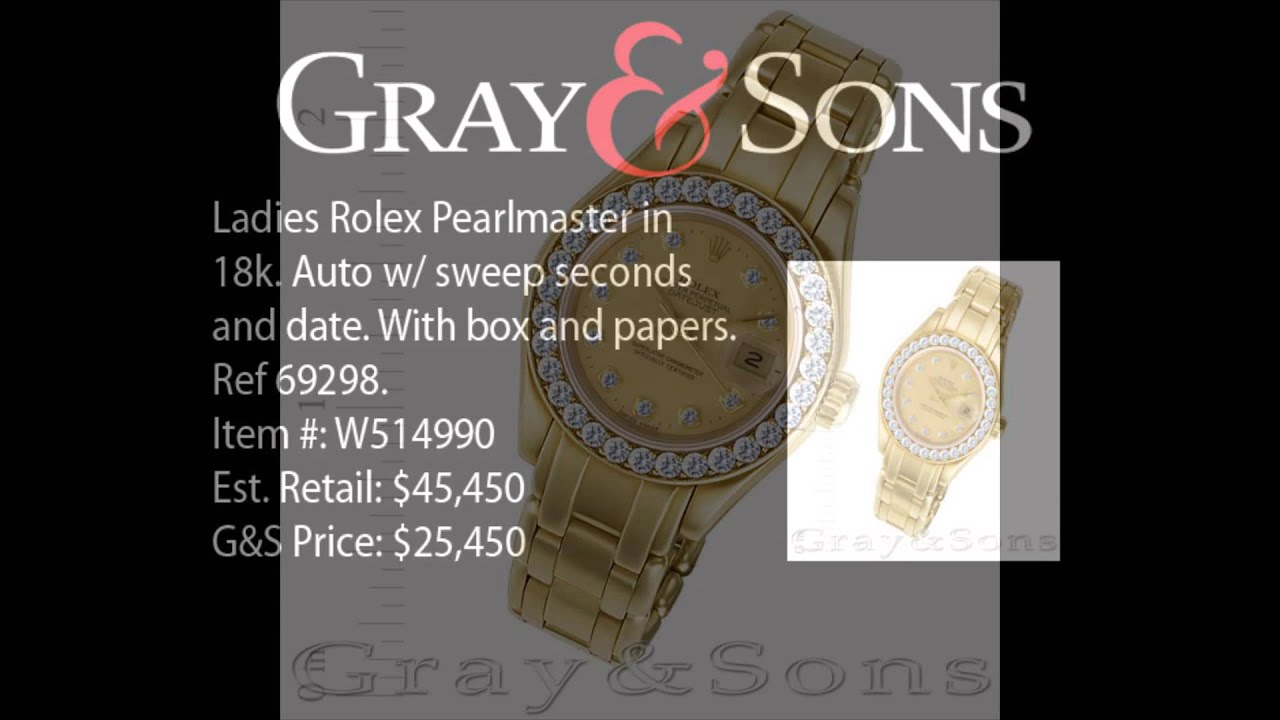 Rolex Lady-Datejust 69298 Champagne Diamond Dial, 18kt Yellow Gold