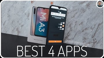 Best 4 Apps / Mi A3 / Android One / Screen Recorder / Scanner / Music Player / Edge Lighting