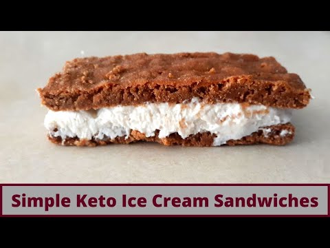 Simple Keto Ice Cream Sandwiches (Nut Free And Gluten Free)