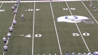 (2012) Thomas Tintera kickoff touchback