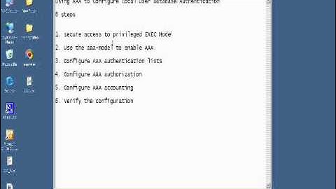 Configure AAA Authentication On a cisco Router
