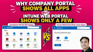 Why Company Portal Shows ALL Apps but Intune Web Portal Shows Only a Few ?