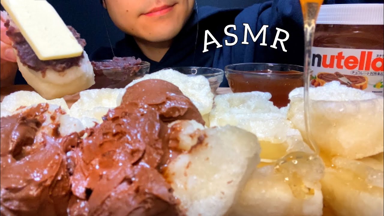 【咀嚼音】揚げ餅を沢山食べる FRIED MOCHI 튀긴 떡/ASMR/EatingSounds/Mukbang/먹방
