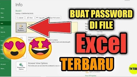 CARA MEMBUAT PASSWORD DI FILE Excel SUPAYA DATA KITA LEBIH AMAN | TERBARU