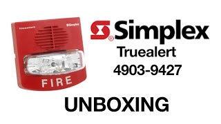 Unboxing a Simplex 4903-9427 Free Run Truealert Fire Alarm Horn Strobe