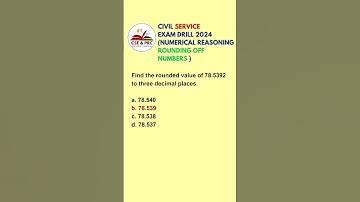 Civil Service Exam Drill for 2024 (NUMERICAL REASONING) #shorts #civilservicereview