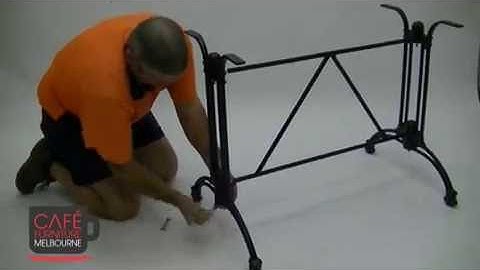 Assembling Manhattan Twin Table Base