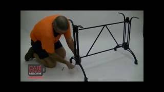 Assembling Manhattan Twin Table Base