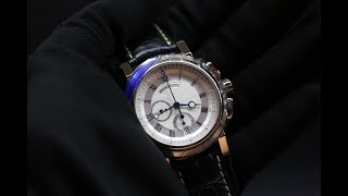 S/N 3463 Breguet Marine Chronograph Ref. 5827BB in 18ct White Gold