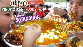 PINOY STREET FOODS | SOTANGHON AT PALABOK SA QUIAPO MANILA PHILIPPINES