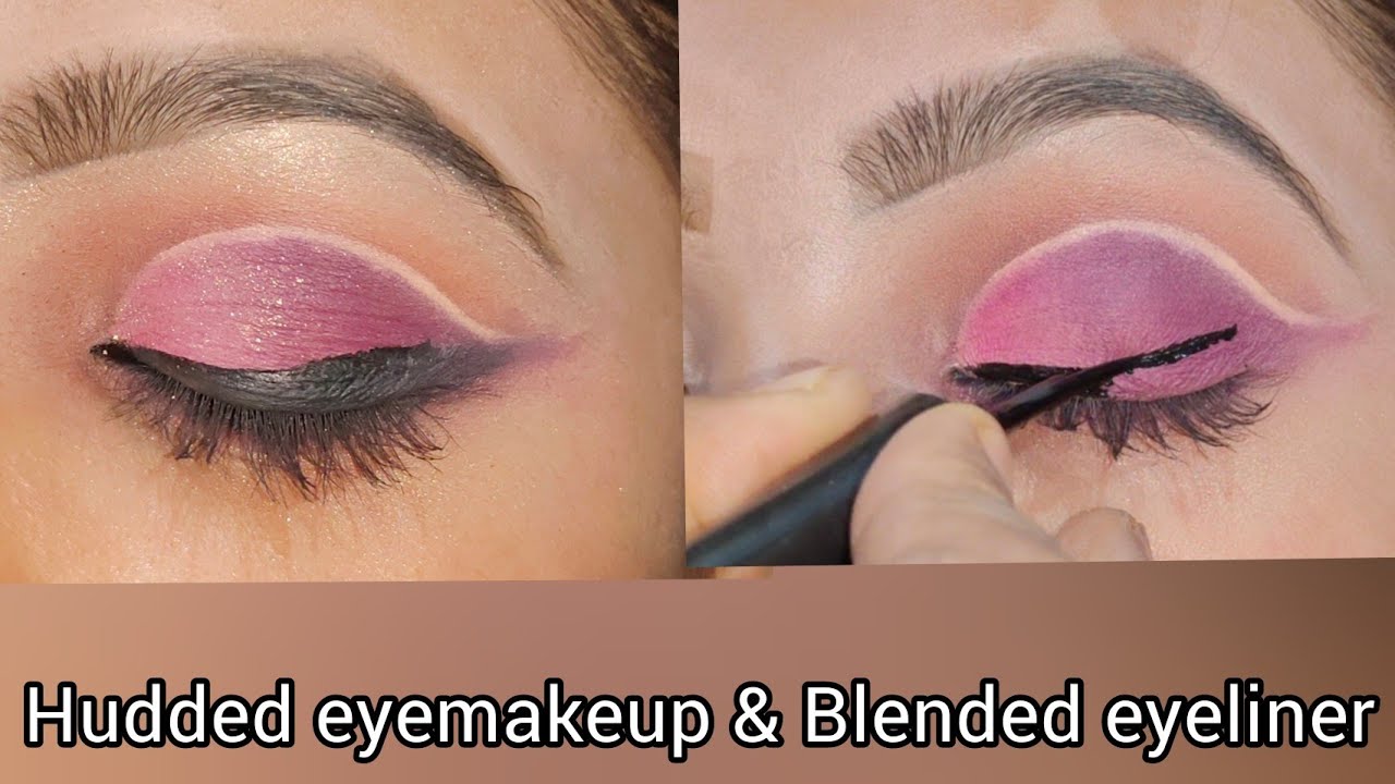 hudded eyes par eye makeup kaise kare।। blended eyeliner lgana sikhe
