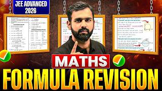 Complete Revision Maths Formula | JEE Advanced 2026