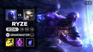 Ryze vs Camille Top - KR Grandmaster - Patch 14.8 Season 14