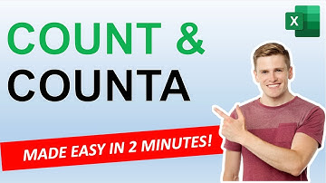 Learn EXCEL COUNT & COUNTA in 2 minutes