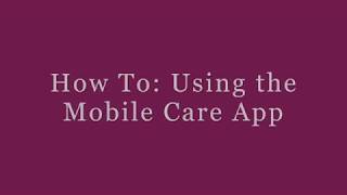 Mobile Care App screenshot 1