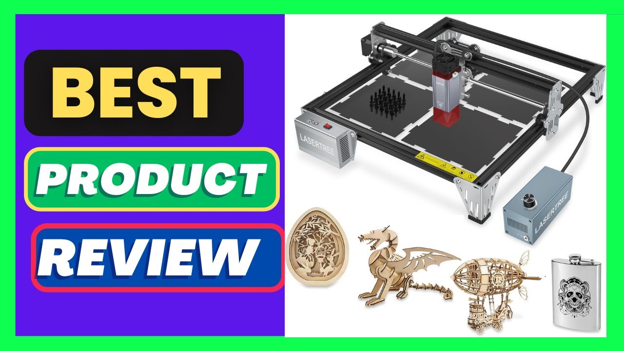 LASER TREE 80W Laser Engraver, 10000mW(10W) Laser Output